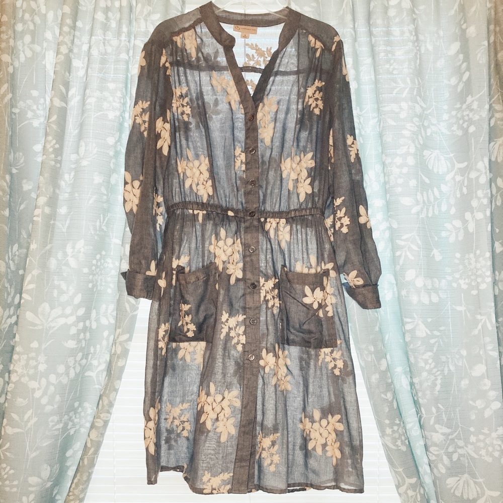 Long sleeved, thin, jean-like dress